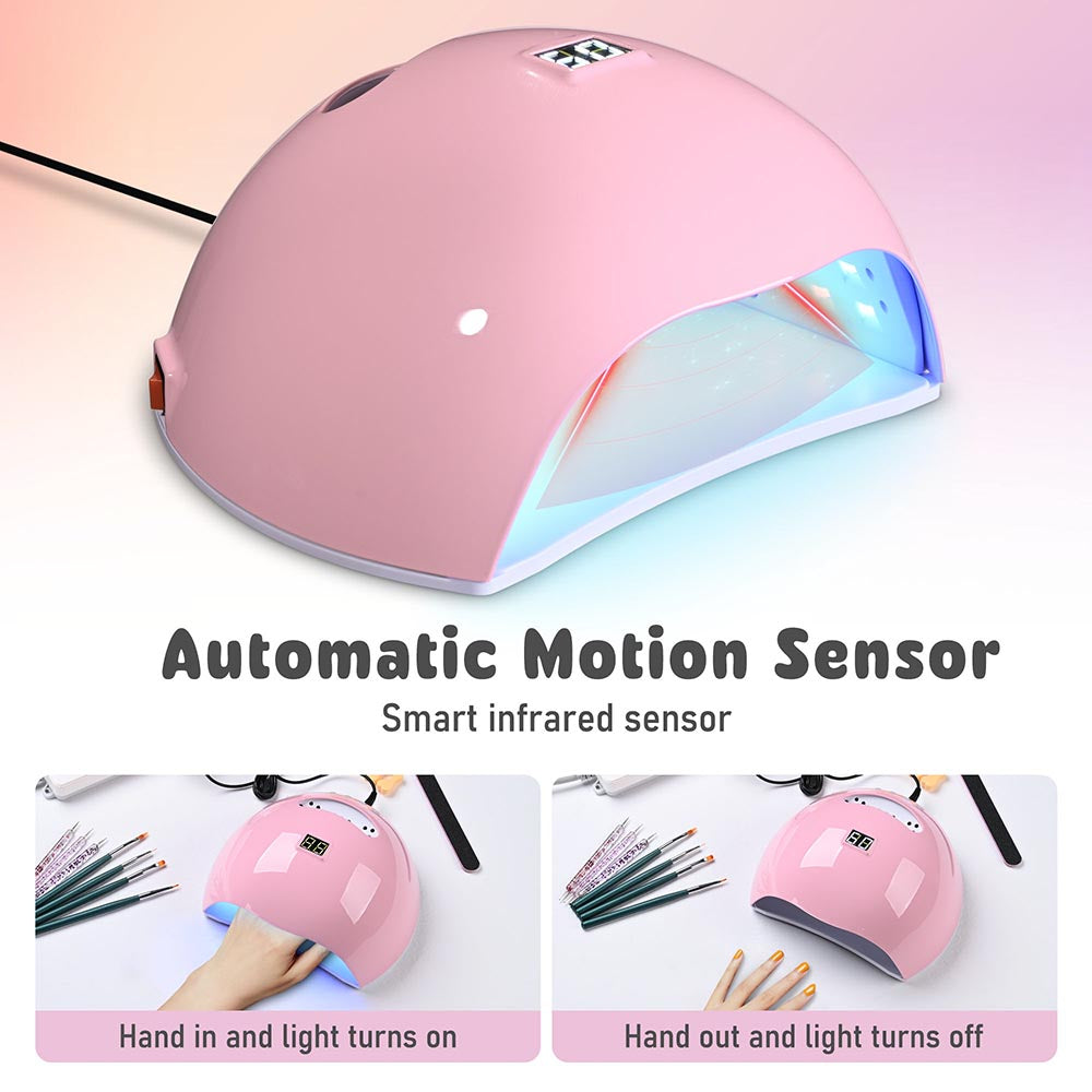 TheLAShop Professional LED Nail Lamp Gel Dryer with Built-in Timer - Fast Curing for Gel Polish, Acrylic Nails & Manicures at Home or Salon