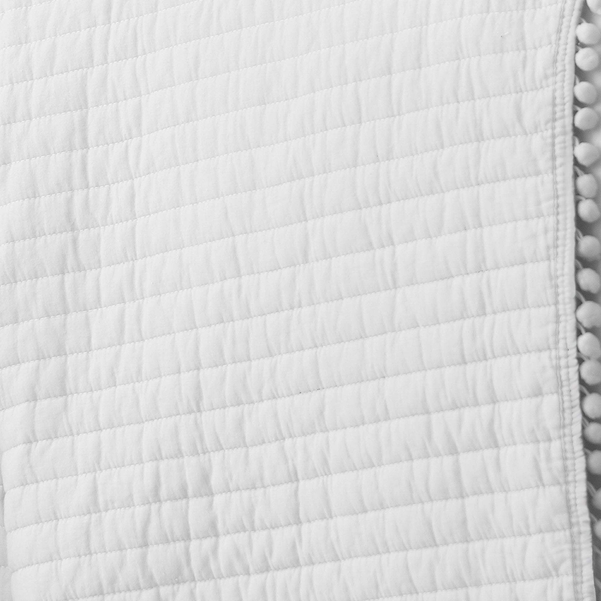 Soft and Cozy Pom Pom Quilt - Plush Bedding Throw Blanket for Kids, Nursery, and Home Decor - Perfect for Cuddling, Gifts, and Winter Warmth