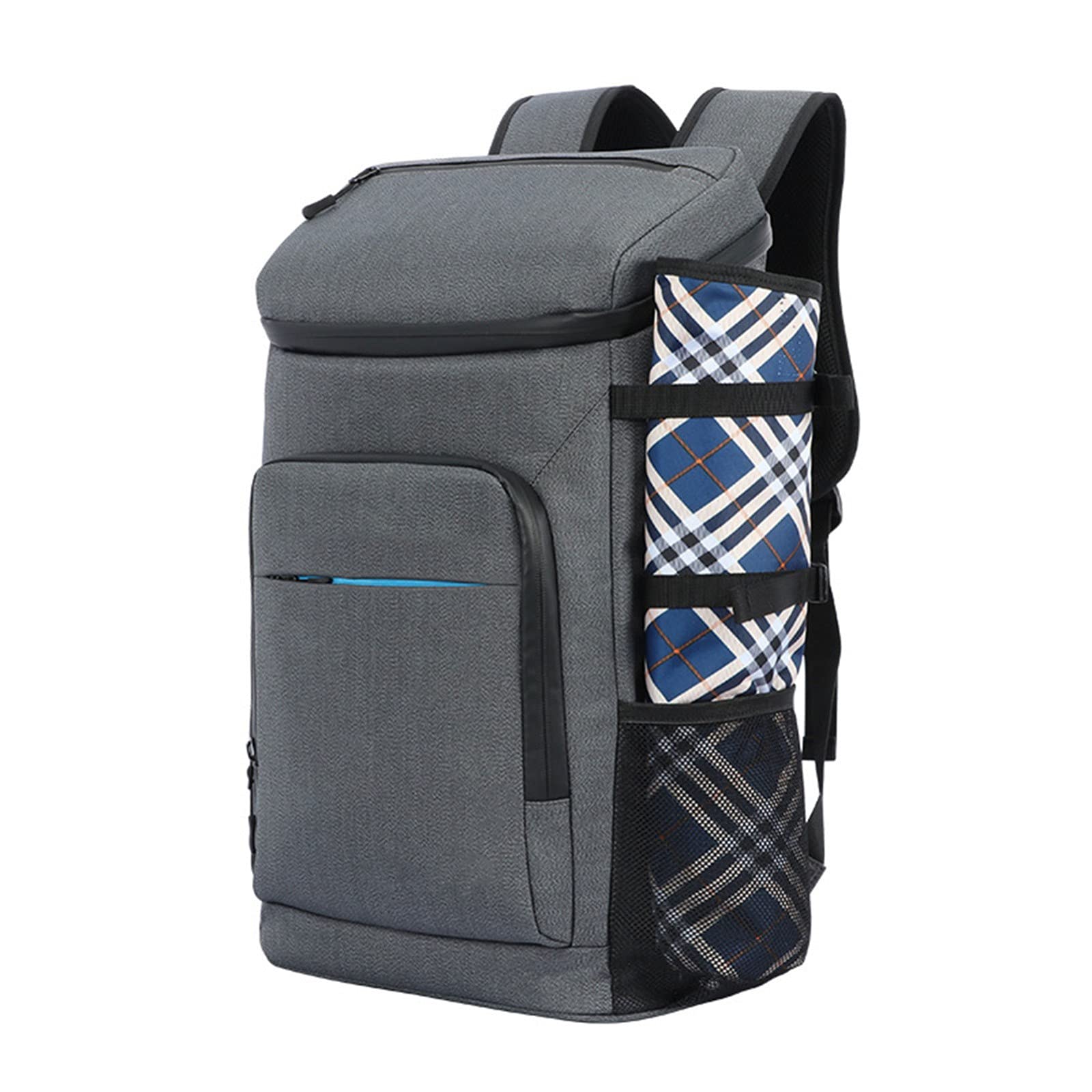 Insulated Wine Cooler Backpack for Beach & Outdoor - Large Portable Cooler Bag for Picnics, Camping & Travel (Deep Gray)