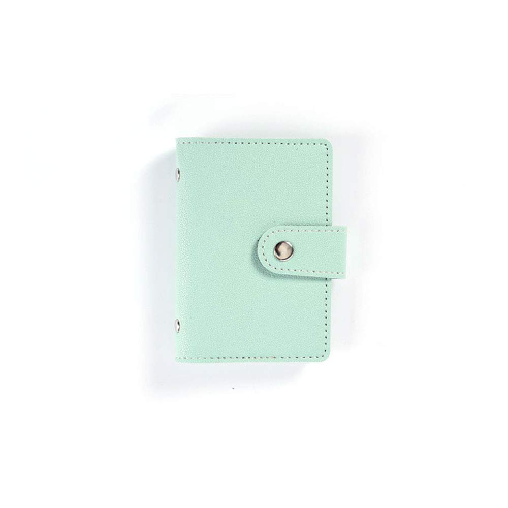 Premium PU Leather Card Holder - Slim Multi Card Case Wallet for Men & Women - Holds Debit/Credit/Business/ID Cards (7.5x11cm, Green) - Perfect for Travel, Office & Everyday Use