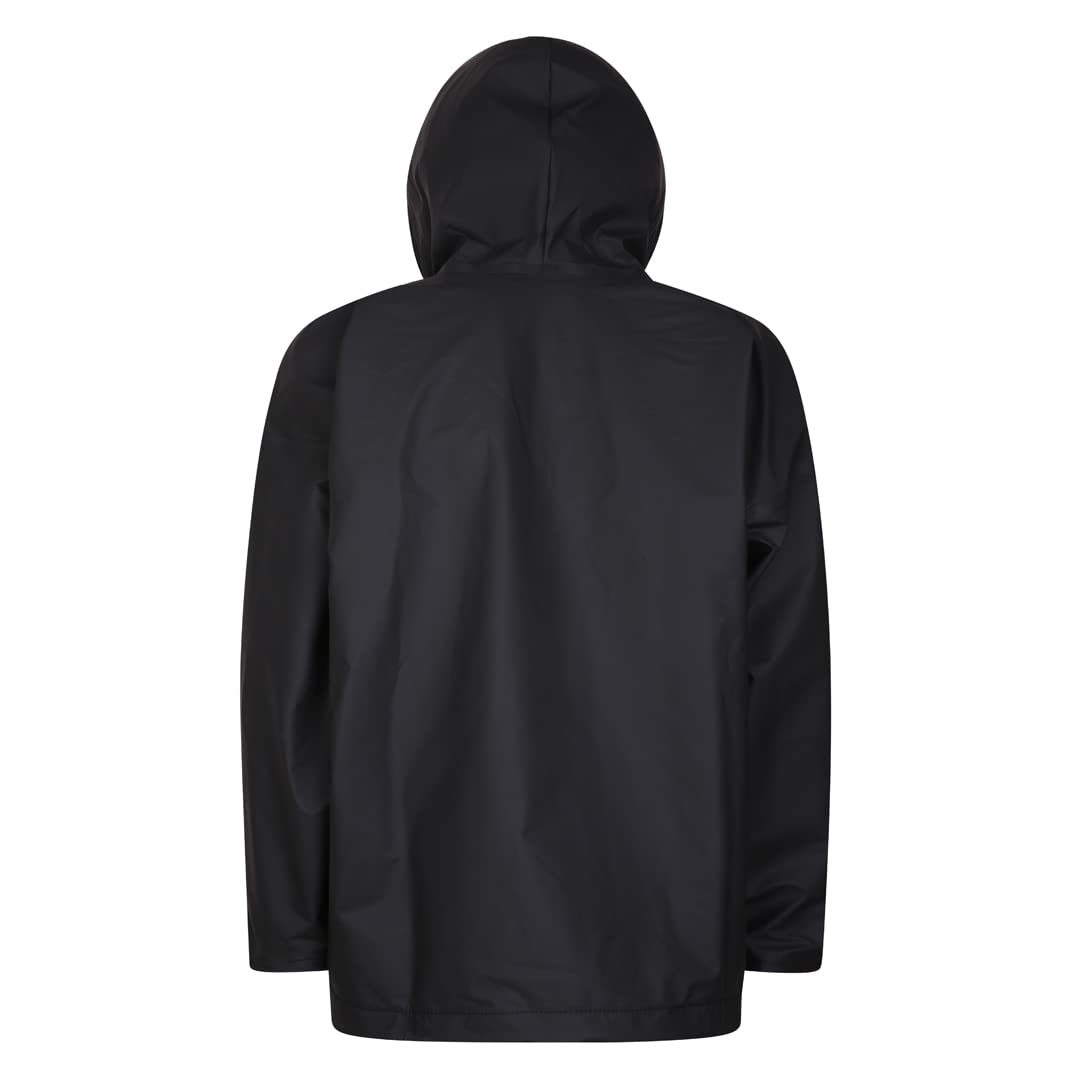 Stormline Stormtex-Air 814BL Men's Waterproof Commercial Fishing Pullover Anorak Jacket - Breathable Raincoat for Fishing, Boating & Outdoor Work (Black)