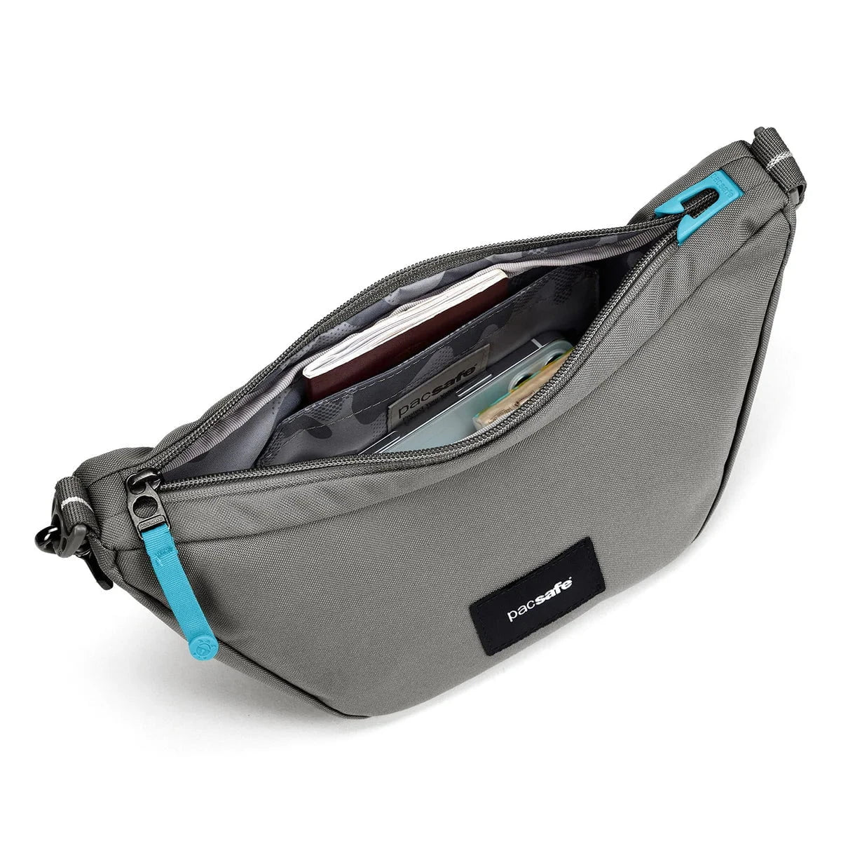 Pacsafe GO Anti-Theft Lunar Crossbody Bag - Secure & Stylish Travel Purse for Women - Perfect for Commuting, Shopping & Sightseeing