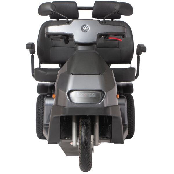 AFIKIM Afiscooter S3 3-Wheel Mobility Scooter with Dual Seat - Lightweight Electric Scooter for Adults & Seniors - Perfect for Shopping, Travel & Outdoor Activities