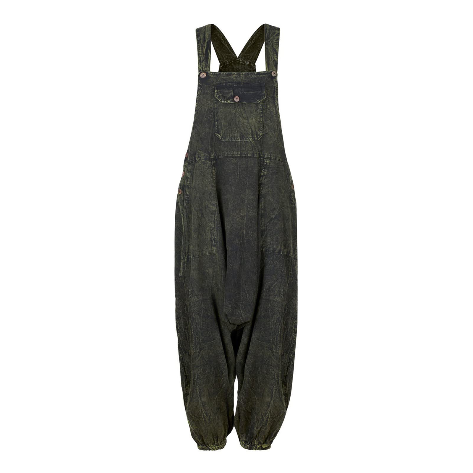 UYTOGOFE Women's Sleeveless Overalls Jumpsuit - Casual Solid Summer Wide Leg Romper with Bib Pants | Perfect for Beach Outings, Picnics & Summer Vacations