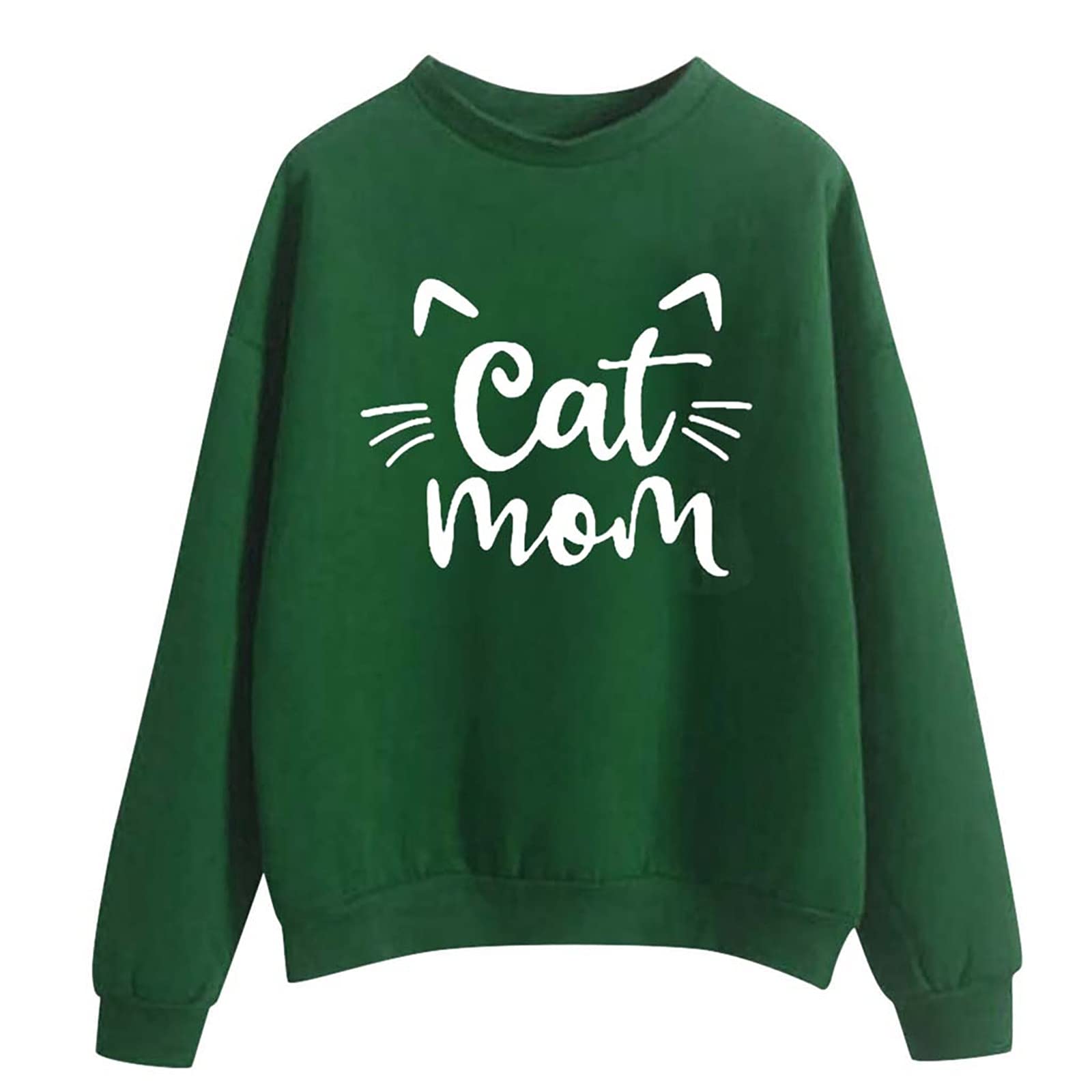 Women's Fashion Winter Printed High Neck Long Sleeve Plus Size Sweatshirt - Cozy Loungewear for Cold Weather & Casual Outings