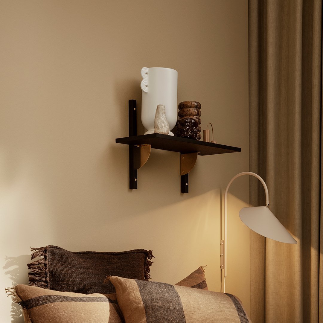Ferm Living Wall Lamp - Modern Scandinavian Design Sconce for Bedroom, Living Room & Hallway Lighting | Dimmable LED Wall Light for Home Decor