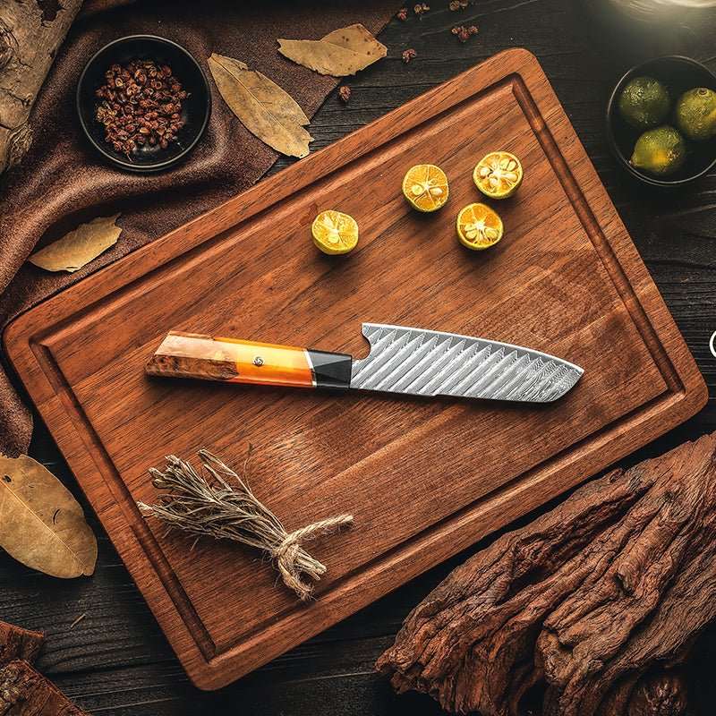 Premium VG10 Damascus Steel Knife Set with Exotic Burl Wood Handle - Professional Chef Knives for Cooking, Slicing & Food Preparation - Perfect for Home Kitchen & Outdoor Camping