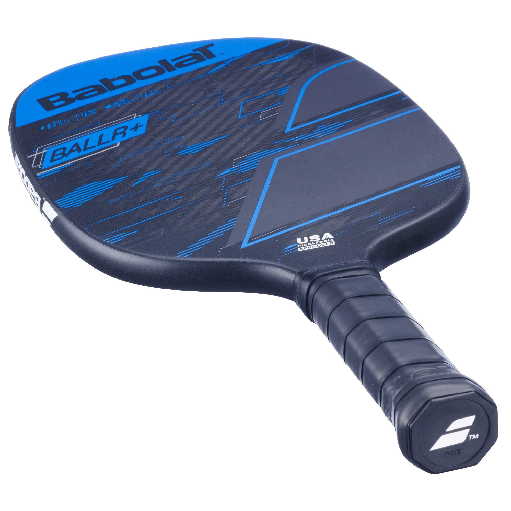 Babolat BALLR+ Carbon Fiber Pickleball Paddle - Lightweight & Durable for Competitive Play - Perfect for Indoor & Outdoor Pickleball Games, Tournaments, and Practice Sessions