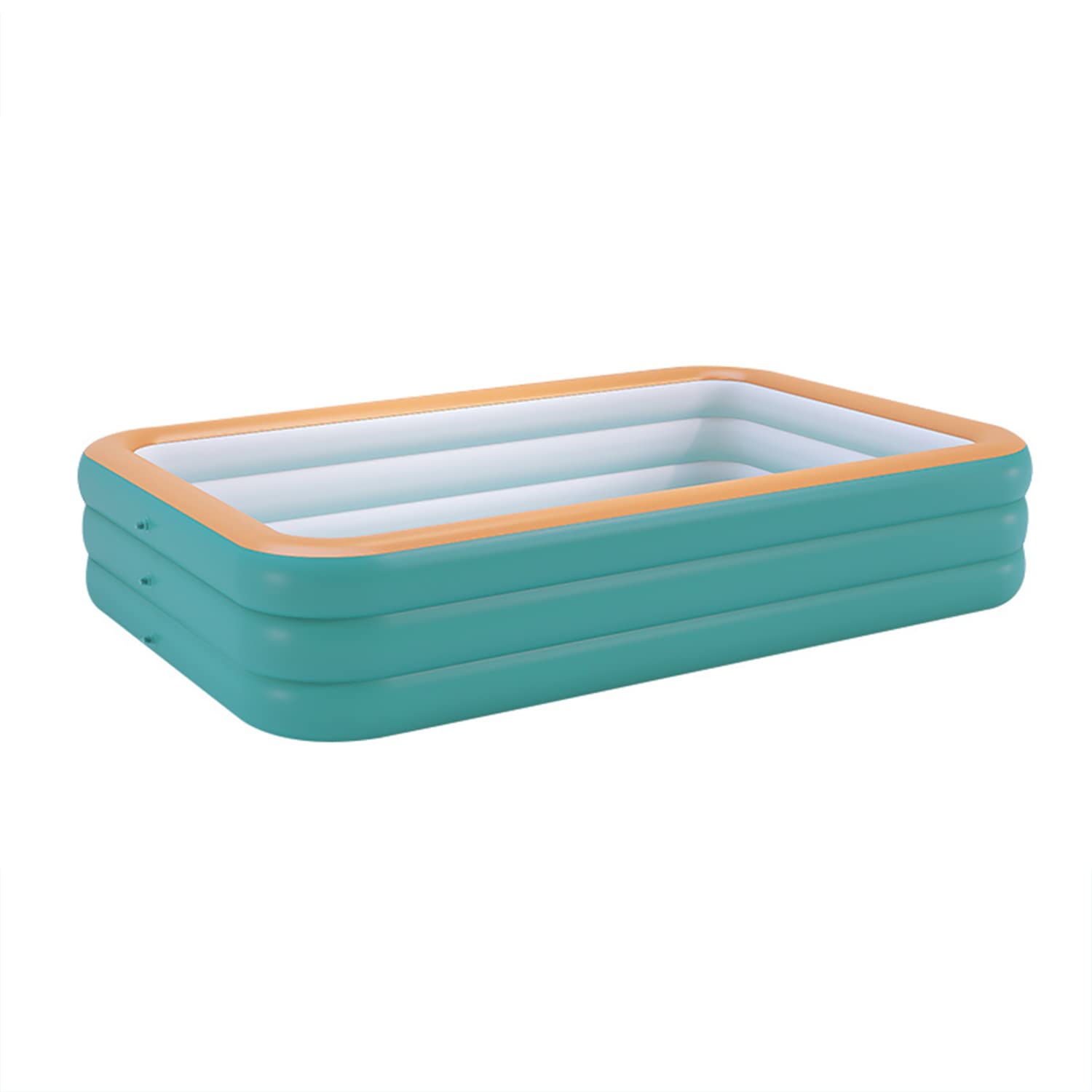 **YUEWO Inflatable Swimming Pool - 2.6m Family-Sized Blow Up Pool for Toddlers, Kids & Adults - 3-Layer Durable Above Ground Pool with Electric Air Pump - Perfect for Garden, Backyard, Water Parties & Summer Fun (Green)**