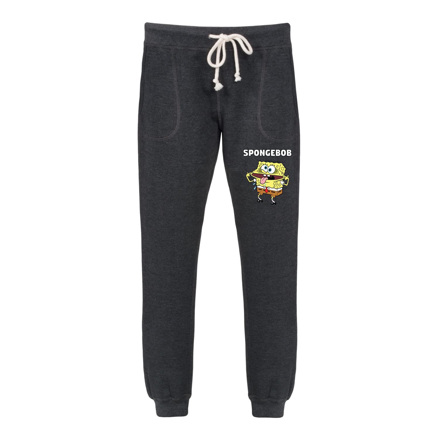 HYBRID APPAREL Women's SpongeBob SquarePants Jogger Pants - Soft Lounge Pants with Thigh Design - Perfect for Casual Wear, Home Relaxing & SpongeBob Fan Gifts