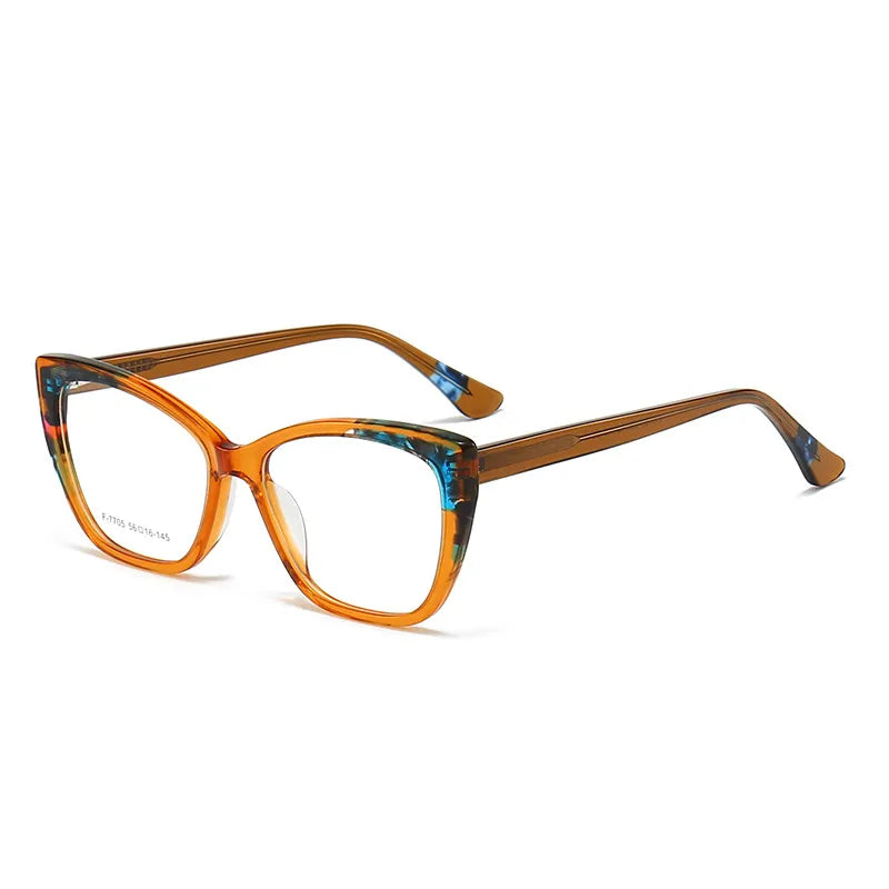 CCspace Unisex Full Rim Large Square Acetate Eyeglasses Frame 56940 - Stylish & Durable for Work, Reading & Everyday Wear