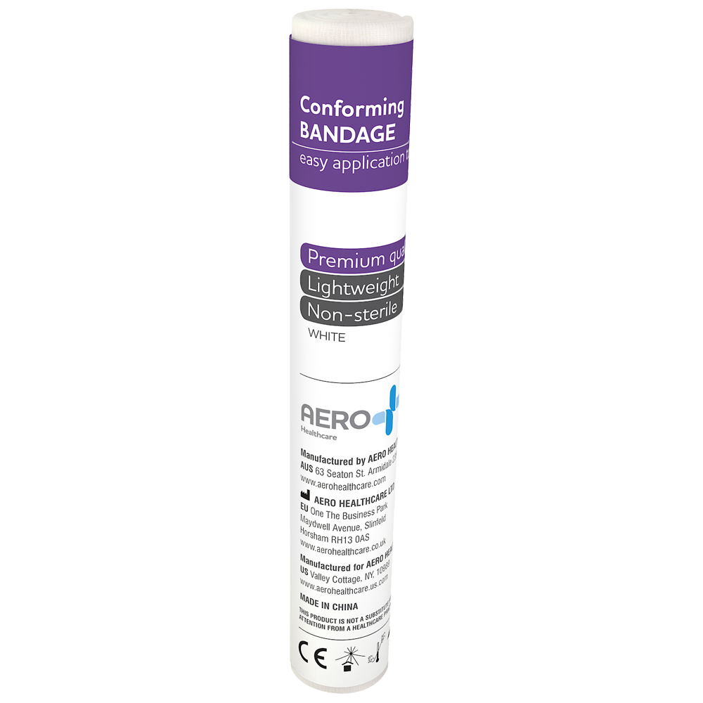 12 Pack Conforming Bandages 15cm x 4m - Self-Adhesive Medical Wrap for First Aid, Wound Care & Sports Injuries - Ideal for Home, Hospital & Emergency Kits