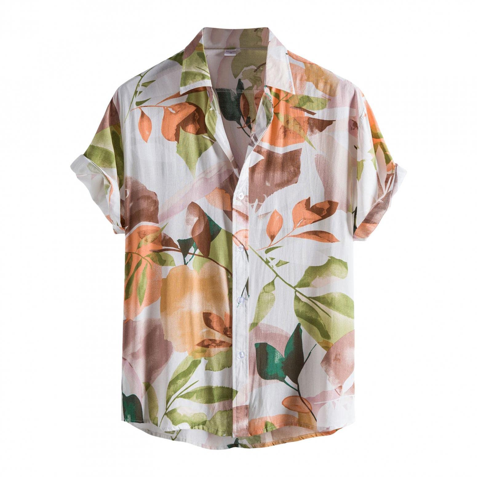 Stylish NOLDARES Men's Hawaiian Shirts - Short Sleeve Full Printed Linen Button Down Shirts for Casual Wear | Beach Vacation, Summer Party & Tropical Outfit Essential