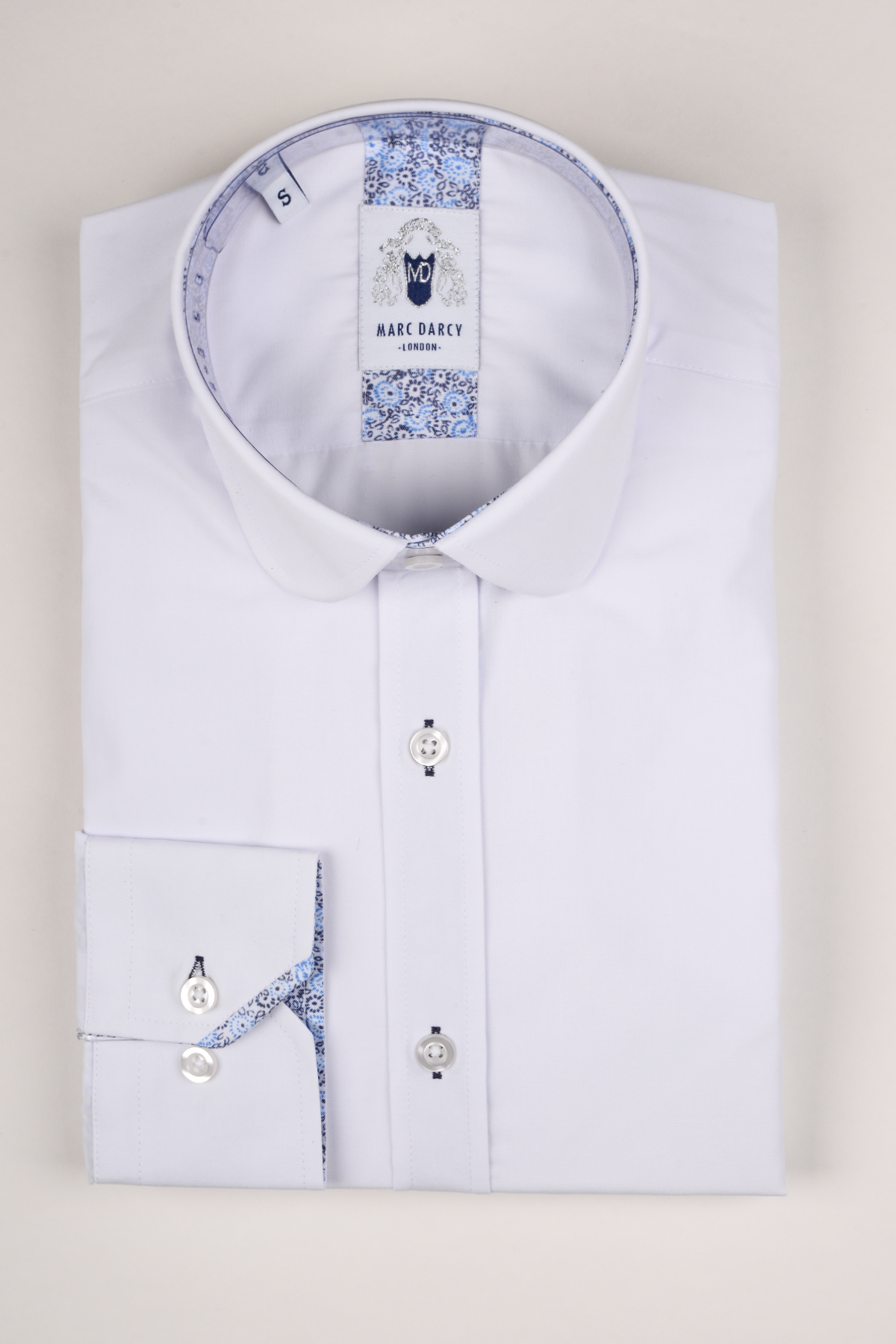 Arthur Plain White Penny Collar Shirt for Men - Classic Casual Button Down Oxford Shirt | Perfect for Office, Date Night & Formal Occasions