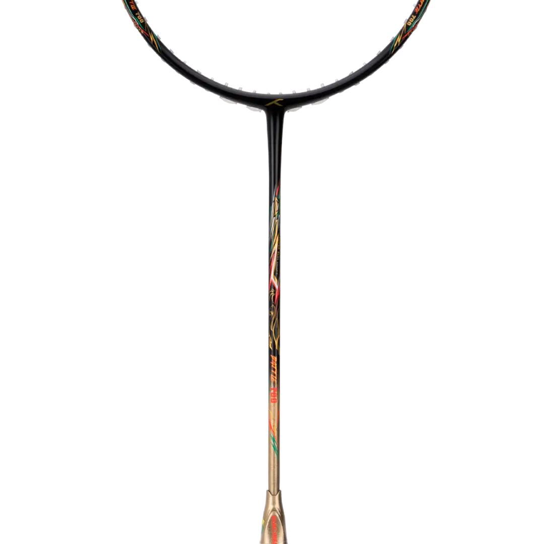 HNDRD Battle 700 Professional Badminton Racket - Carbon Fiber Shaft with High Tension String - Perfect for Tournaments & Training Sessions