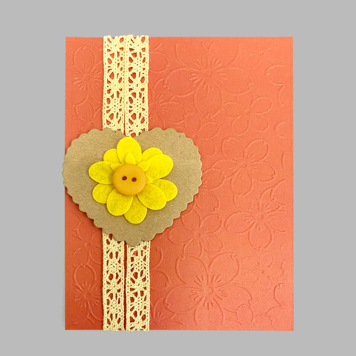 Allydrew Embossing Folder Set of 2 - Blossoms and Hearts Design for Scrapbooking, Card Making, DIY Arts & Crafts | Perfect for Wedding Invitations, Greeting Cards, and Home Decor Projects