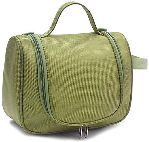 House of Quirk Waterproof Travel Toiletry Bag - Unisex Cosmetic Organizer with Multiple Pockets for Makeup & Toiletries (Green) | Perfect for Vacation, Gym, Camping & Business Trips