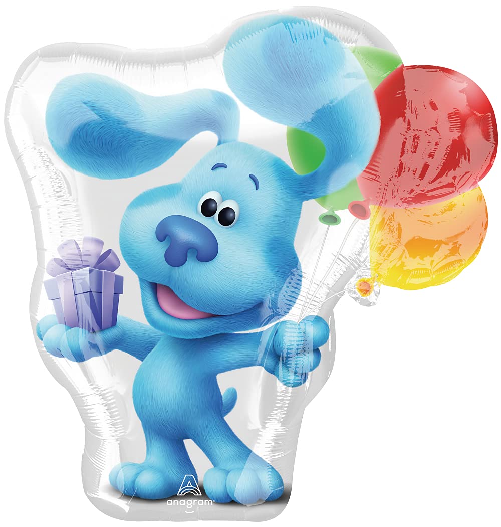Blues Clues 5th Birthday Party Supplies - 8 Guest Table Dining Set & Balloon Bouquet Decorations Kit - Perfect for Kids Birthday Celebrations, Themed Parties and Family Gatherings