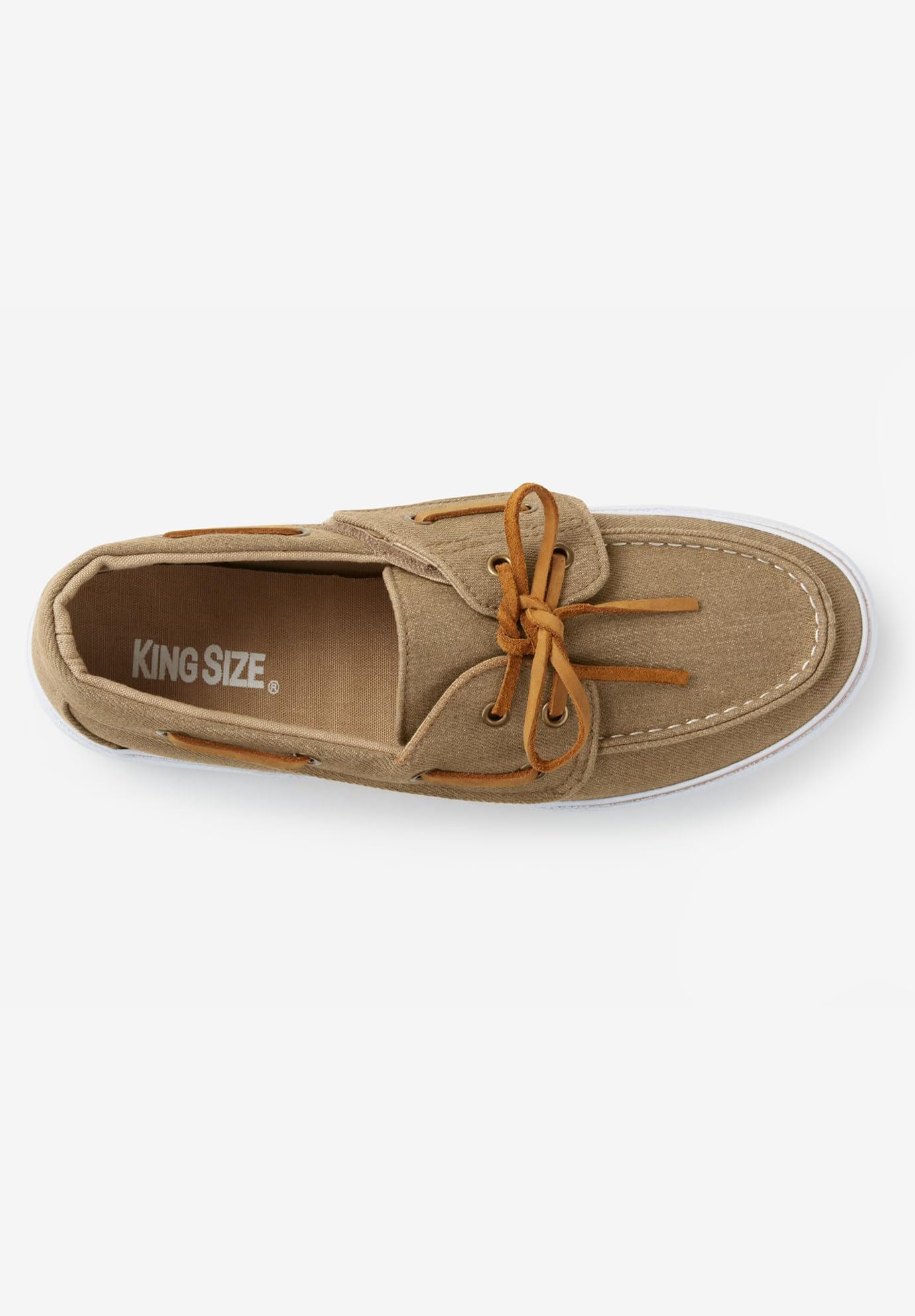 KingSize Men's Canvas Boat Shoes - Comfortable & Breathable Slip-On Deck Shoes for Casual Wear, Sailing & Outdoor Activities