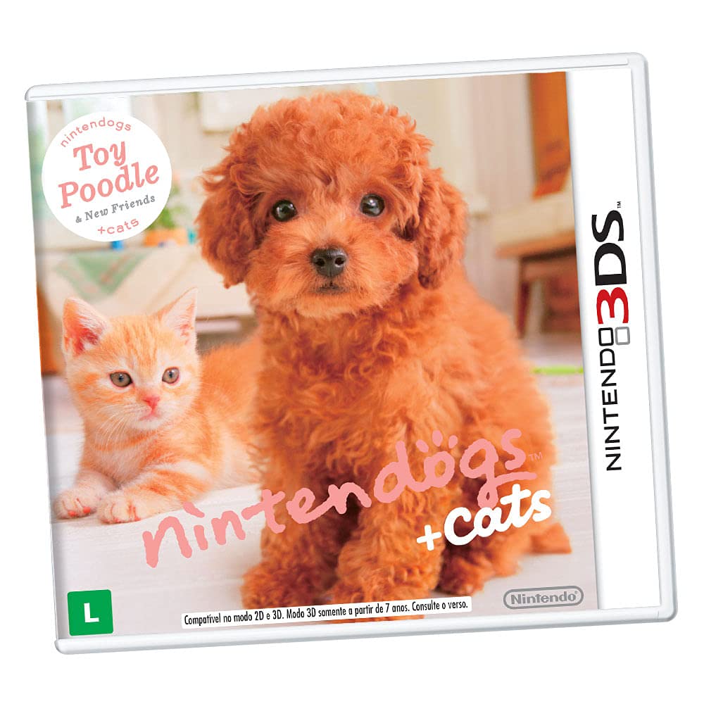 Nintendogs + Cats: Toy Poodle and New Friends - Nintendo 3DS Virtual Pet Simulation Game for Kids & Adults - Perfect for Family Bonding and Pet Lovers