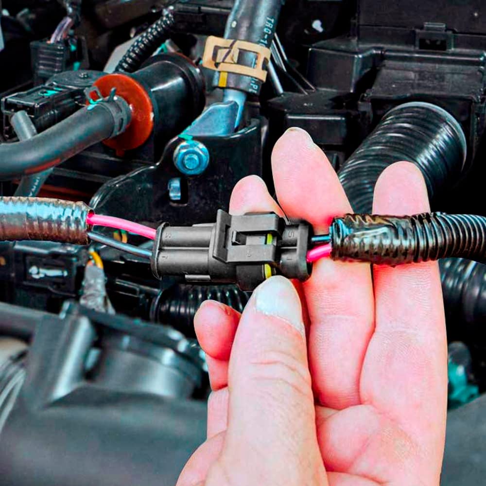 709Pcs 43 Kits Waterproof Automotive Wire Connectors with Ratcheting Crimper - 1/2/3/4/5/6 Pin Electrical Connector Kit for Car, Truck, Motorcycle & Marine Wiring Repairs | DIY Electrical Projects & Professional Auto Maintenance