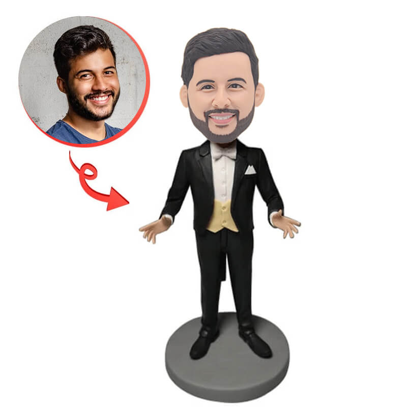 Custom Musician Performer Bobblehead - Personalized Handmade Figurine for Gifts, Music Lovers & Collectors | Perfect for Birthdays, Anniversaries, Band Merchandise & Home Decor