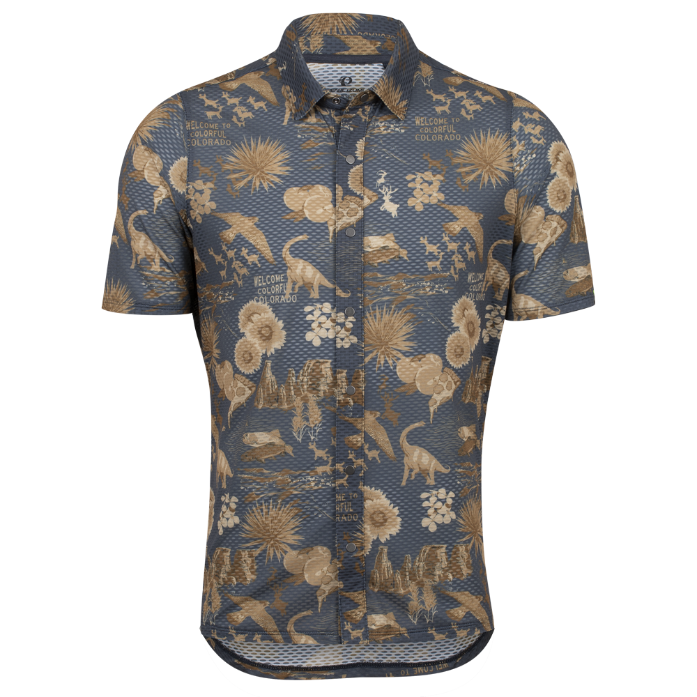 Men's Quick-Dry Hiking Short Sleeve Shirt - Canyon Tech Snap Performance Top for Outdoor Adventures & Travel