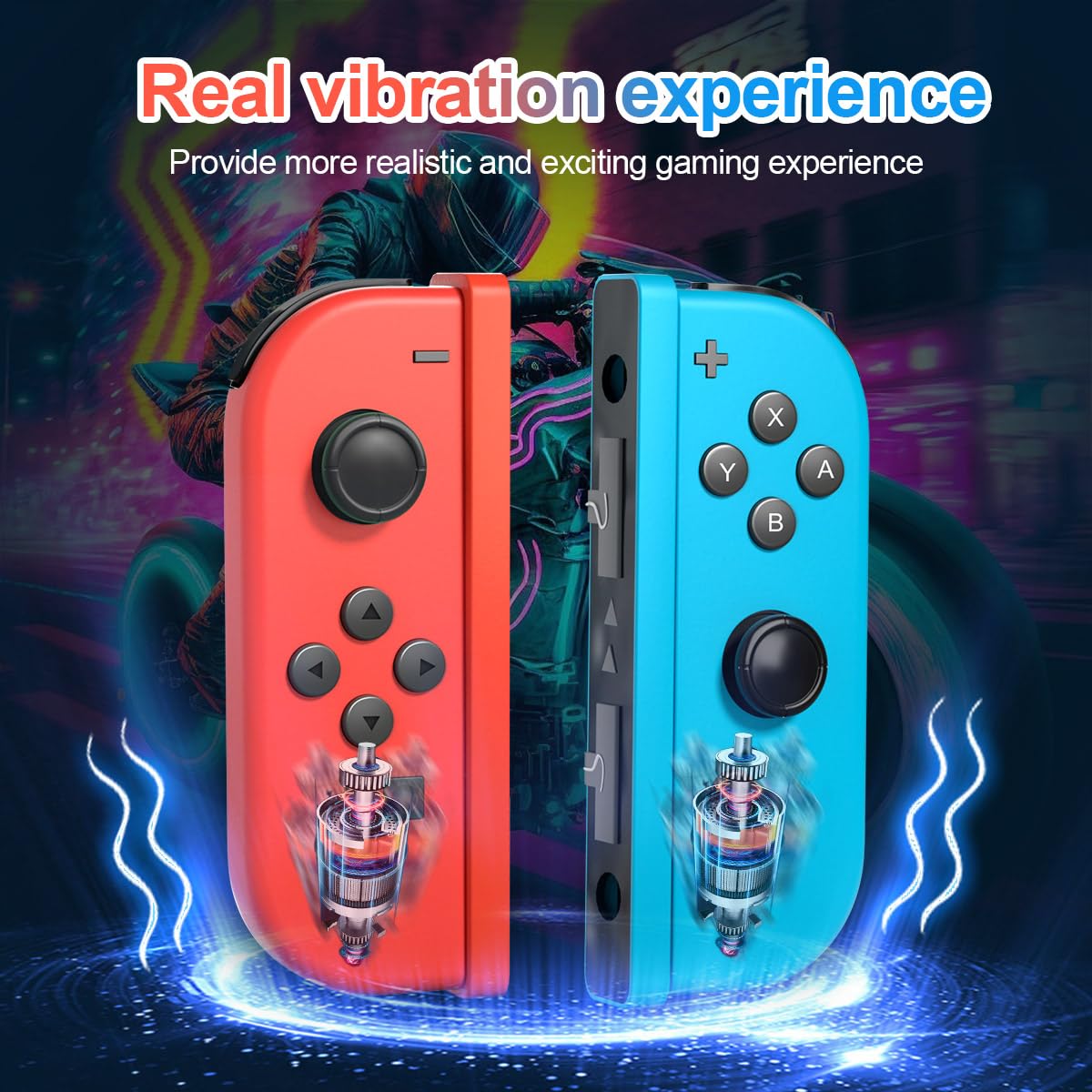 Wireless Switch Controller with Motion Control & Dual Vibration - Nintendo Switch Pro Gamepad for Gaming, Party Play & Family Entertainment (HLE)