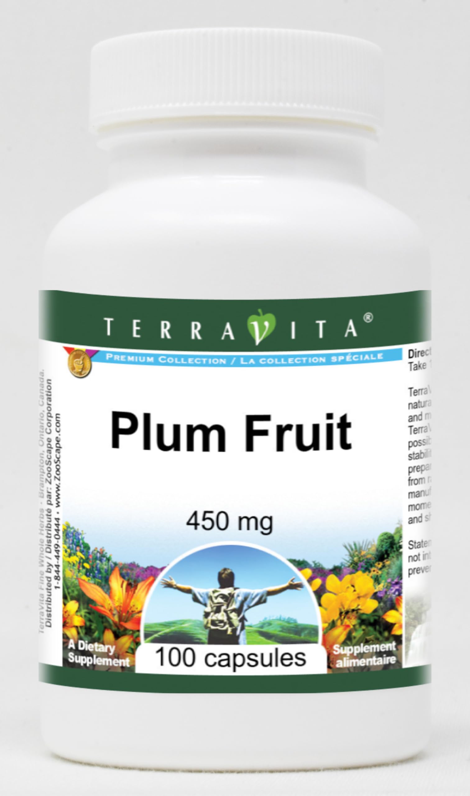 Premium Plum Fruit Extract 450mg (100 Capsules per Bottle, 2-Pack) - Natural Antioxidant Supplement for Digestive Health & Skin Care - Perfect for Daily Wellness Routine & Detox Support