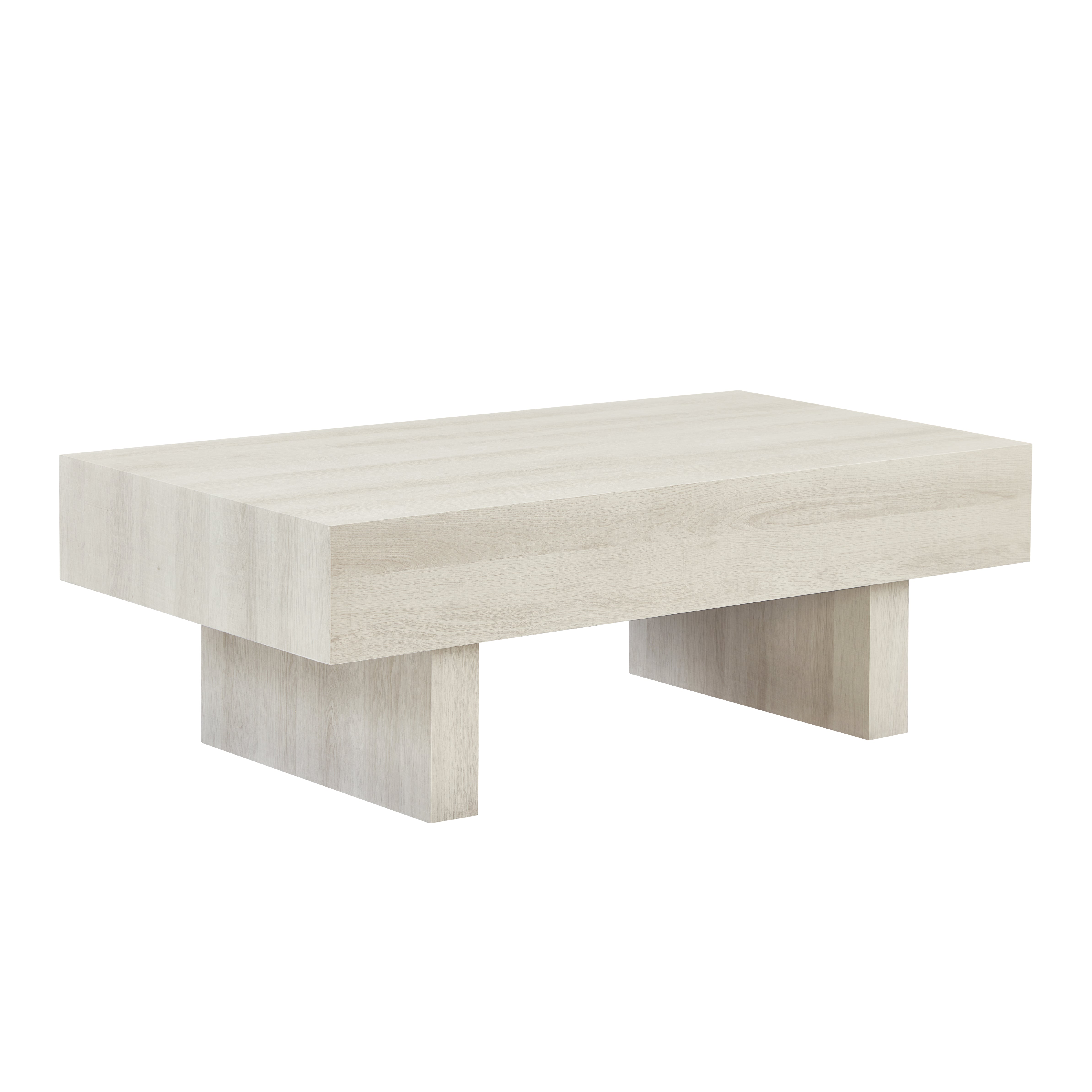 Modern Round Coffee Table - Athens Contemporary Accent Table for Living Room, Sofa & Lounge - Solid Wood Mid-Century Design for Home Decor