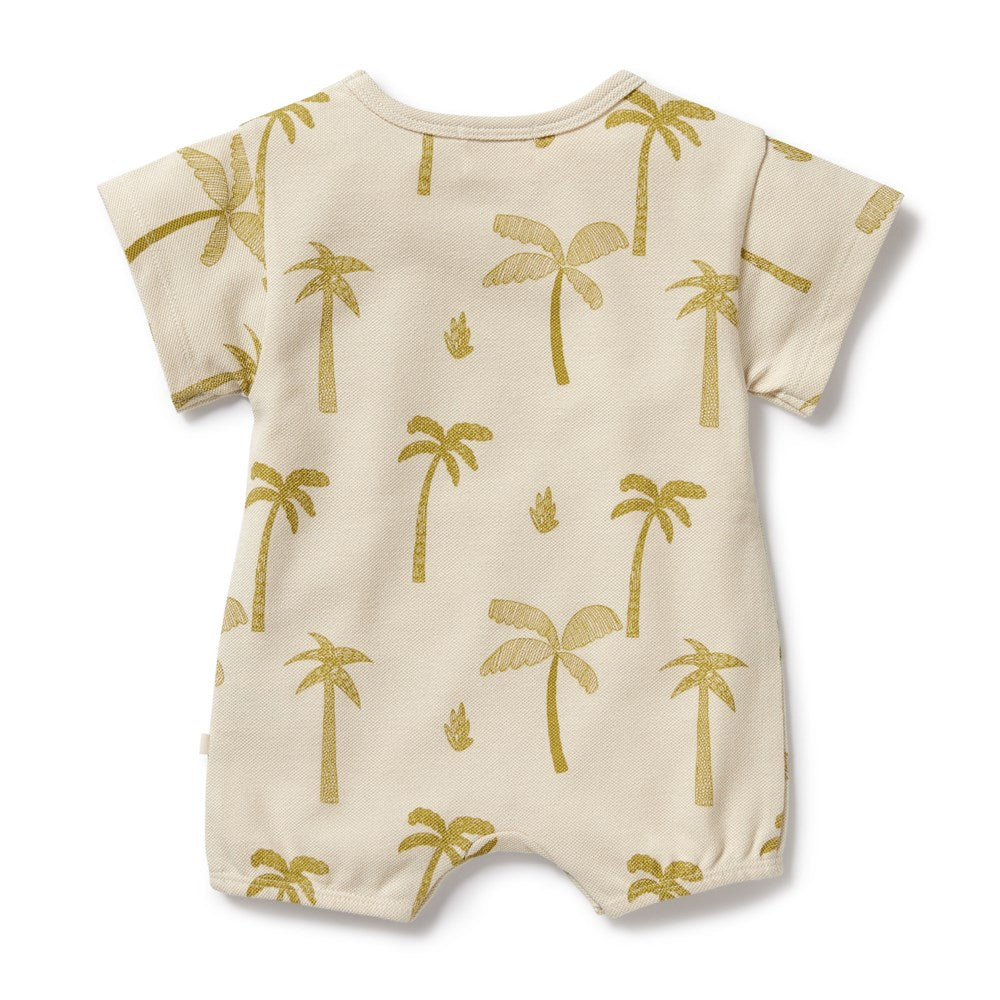 Organic Baby Growsuit - Soft & Breathable Cotton Jumpsuit for Newborns & Infants | Palm Days | Perfect for Playtime, Sleep & Everyday Comfort