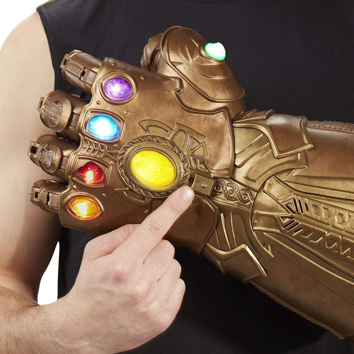 Marvel Legends Series Infinity Gauntlet - Electronic Articulated Fist with LED Lights & Sound Effects | Collectible Avengers Thanos Gauntlet for Cosplay, Halloween Costume & Display