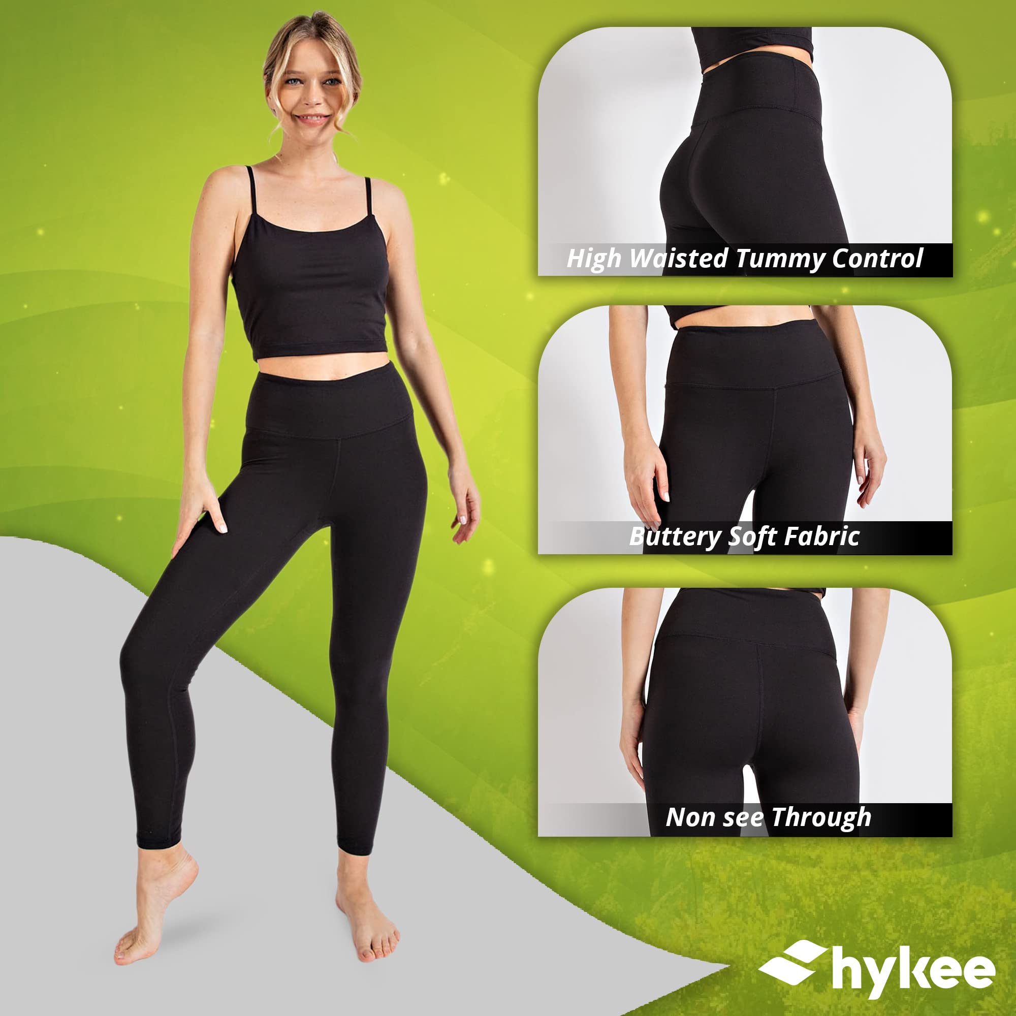 Buttery Soft Women's Yoga Leggings - High Waisted Tummy Control Workout Pants for Women | Perfect for Yoga, Gym, Running & Everyday Wear