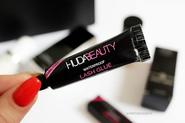 Huda Beauty False Eyelash Adhesive Glue - Clear White Lash Extension Glue for Natural Look - Waterproof & Long-Lasting Eyelash Glue - Perfect for Daily Wear, Special Occasions & Makeup Artists