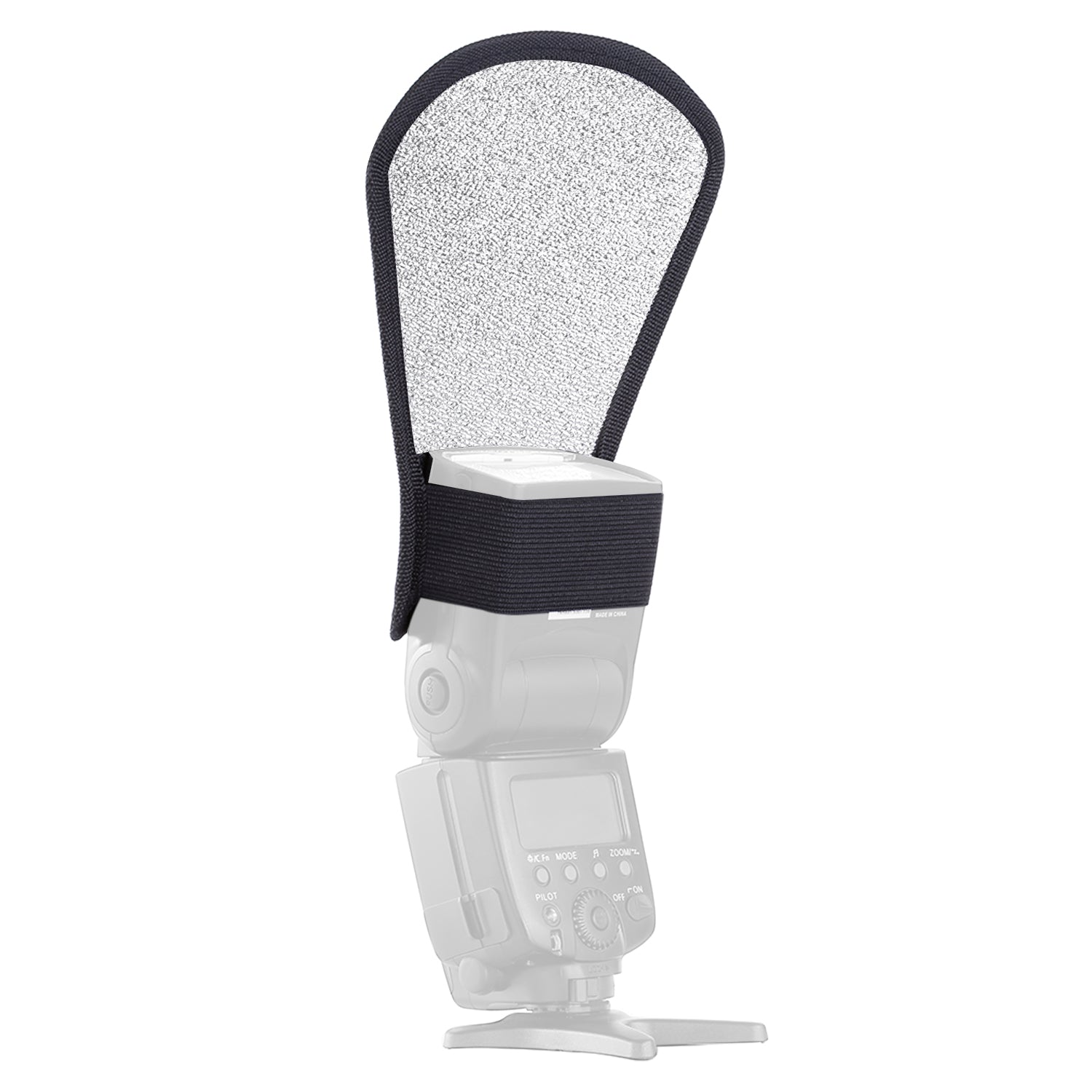 NEEWER Two-Sided Flash Diffuser with Silver/White Reflector for Photography Lighting - Perfect for Studio, Portrait, and Outdoor Shots
