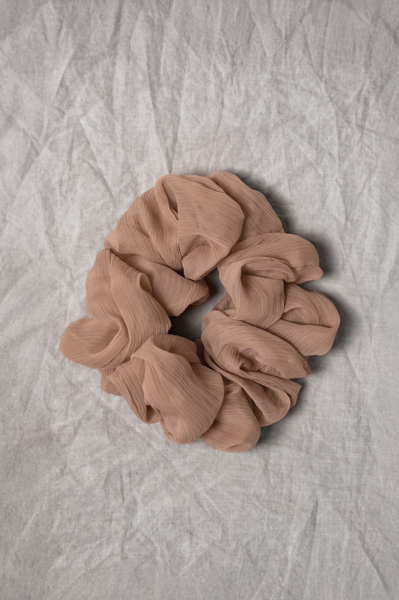 100% Upcycled Crinkle Chiffon Scrunchie Hair Tie - Eco-Friendly Fashion Accessory for Women & Girls - Perfect for Workouts, Yoga, and Everyday Styling