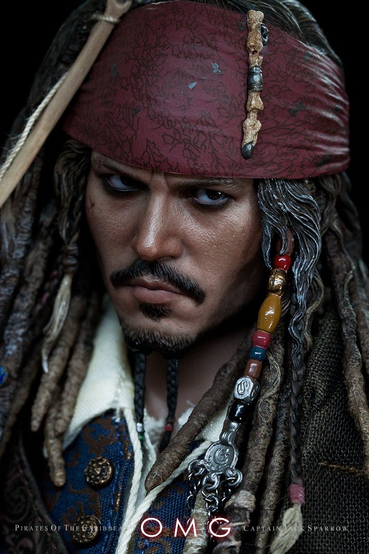 Hot Toys Pirates of the Caribbean Captain Jack Sparrow DX06 12-Inch Collectible Action Figure with Telescope Accessory - Perfect for Movie Fans and Collectors Display