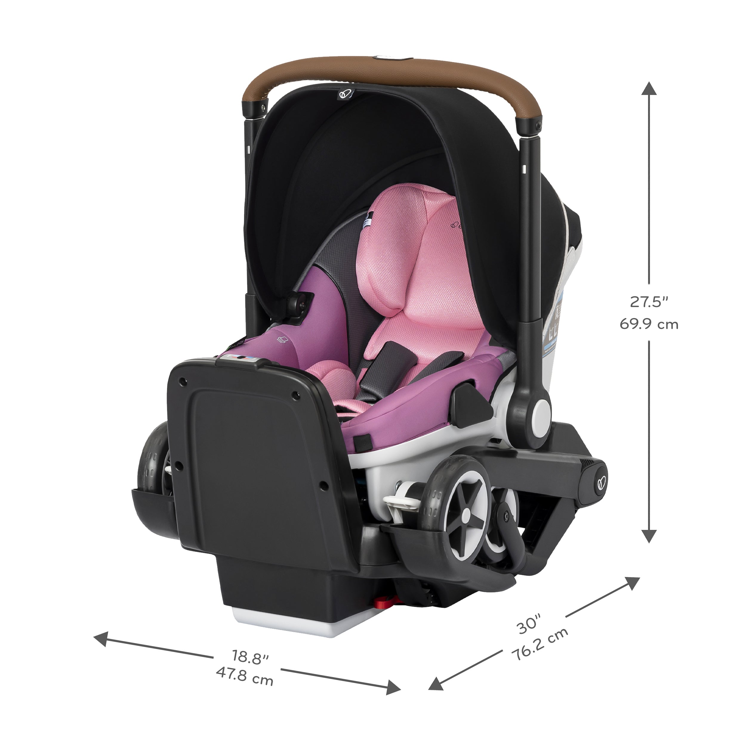 Evenflo Gold Shyft DualRide Infant Car Seat & Stroller Combo with Extended Canopy - Safe Travel System for Newborns | Perfect for Shopping, Air Travel & Daily Outings (Damaged Box)