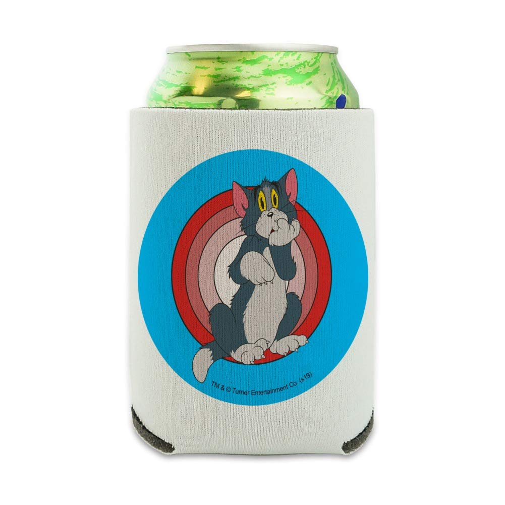 Tom and Jerry Tom Character Can Cooler - Insulated Collapsible Drink Sleeve for Beer, Soda & Beverages - Perfect for Parties, BBQs & Outdoor Activities
