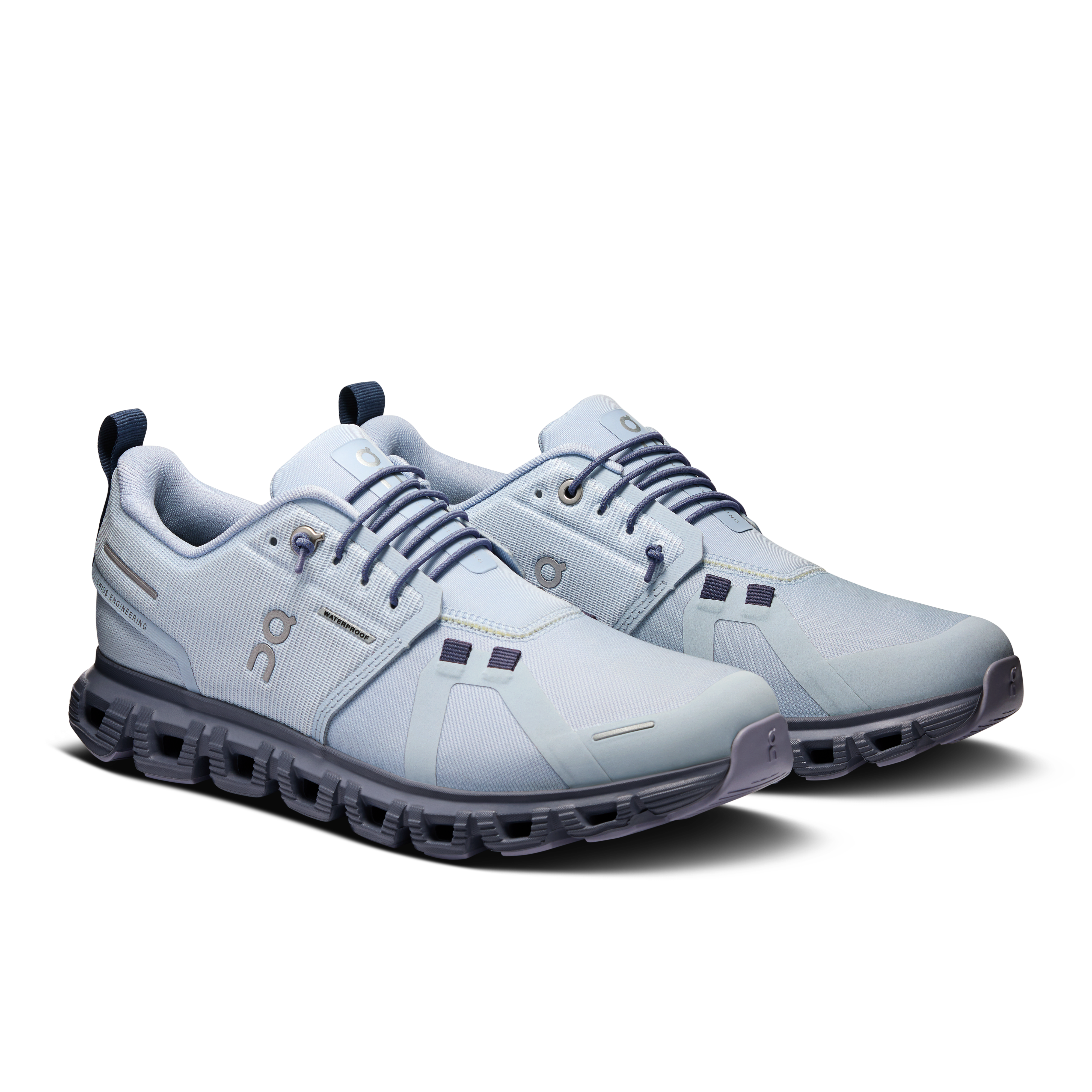On Running Women's Cloud 6 WP Waterproof Running Shoes - Heather/Metal - Lightweight Trail Running & Hiking Shoes for Women