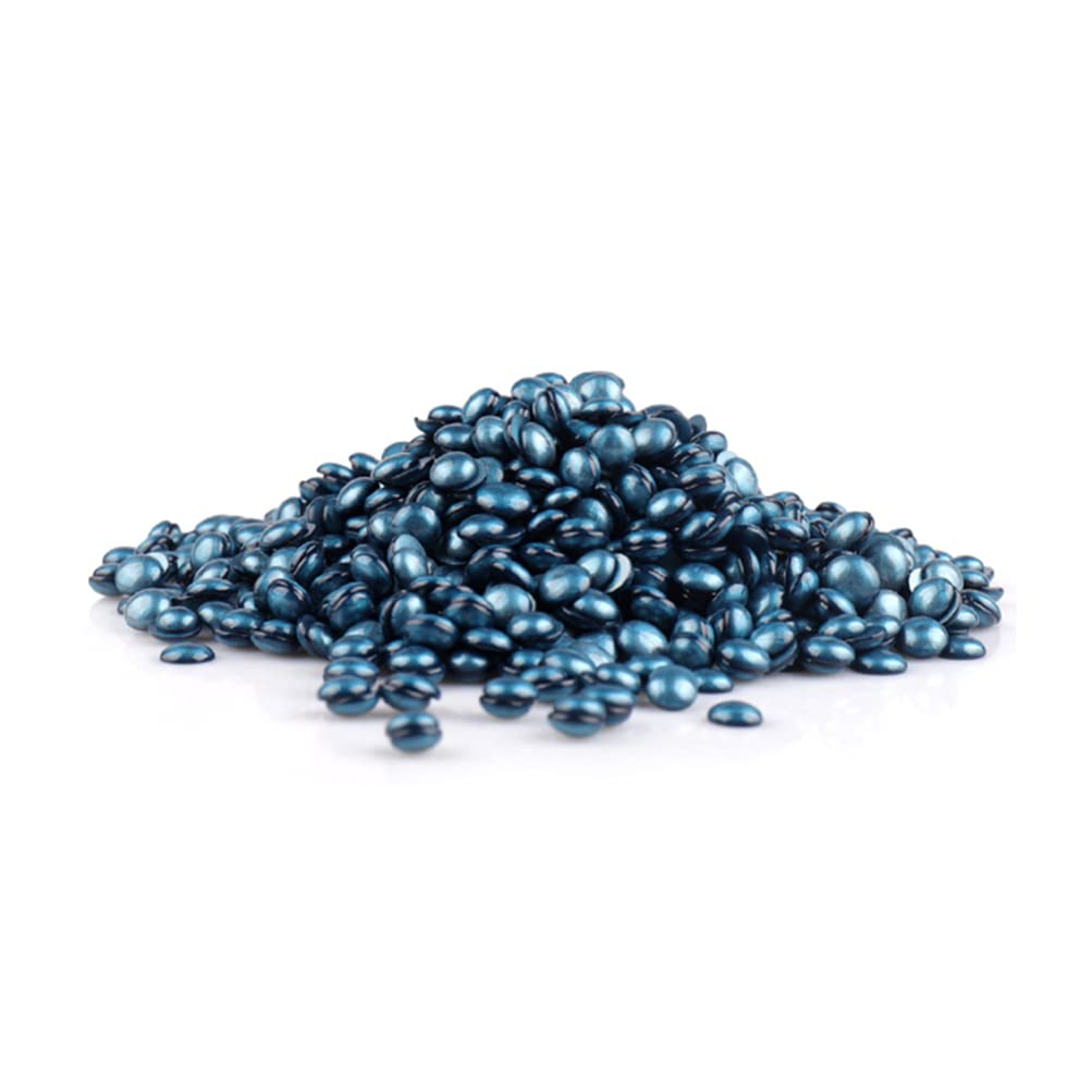 Healifty 3-Pack Hard Wax Beads for Hair Removal - Full Body, Face & Legs - Blue Depilatory Wax Kit with Pearl Wax Beads for Smooth Skin - At-Home Waxing & Salon Use