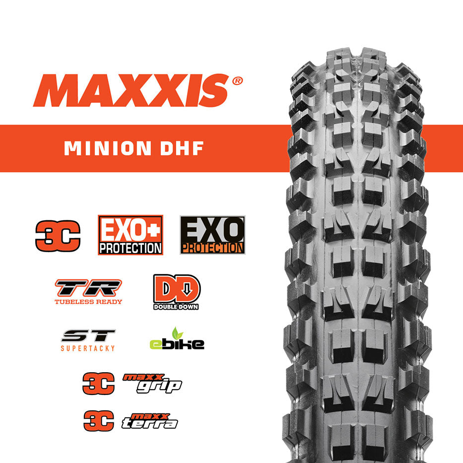 Maxxis 29 Minion DHF Mountain Bike Tire - High Grip, Durable for Downhill & Trail Riding - Perfect for Off-Road Adventures & Extreme Cycling