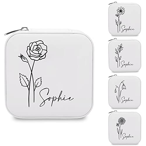 White Jewelry Box-Flowers