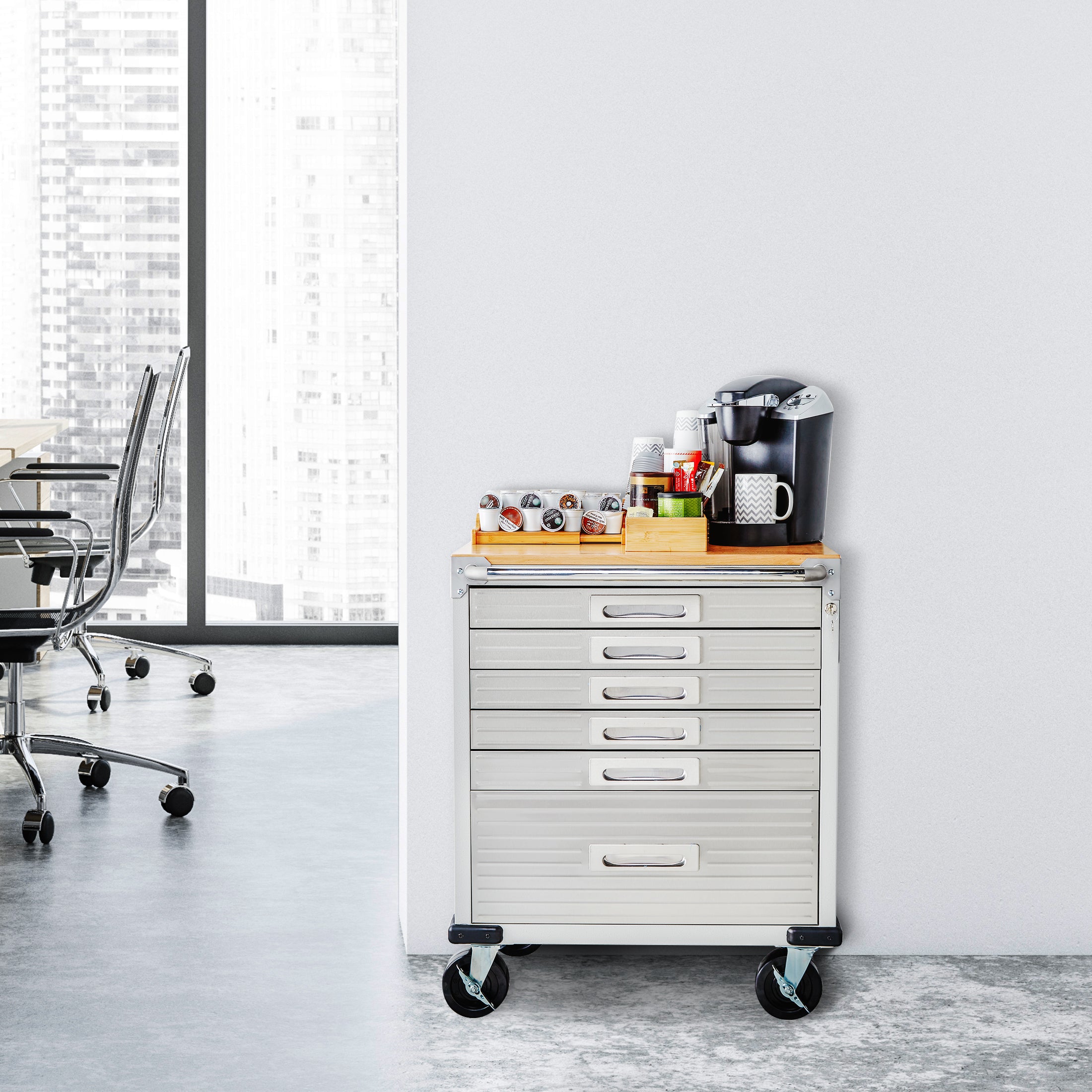 UltraHD® 6 Drawer Storage Cabinet - Premium Wooden Dresser for Bedroom, Living Room & Office Organization - Perfect for Clothes, Toys & Home Decor Storage