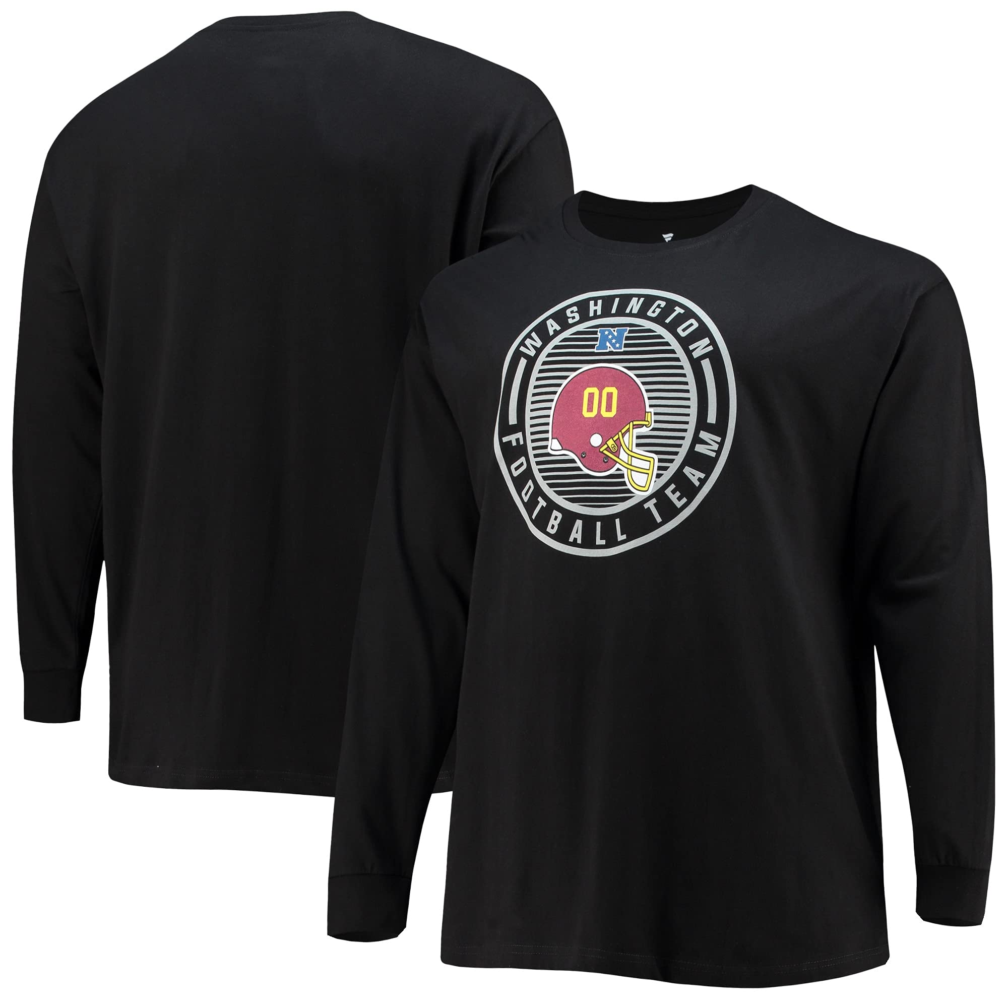 Fanatics Men's NFL Big & Tall Color Pop Long Sleeve T-Shirt - Officially Licensed Football Jersey for Plus Size Fans - Perfect for Game Day, Tailgating & Sports Events