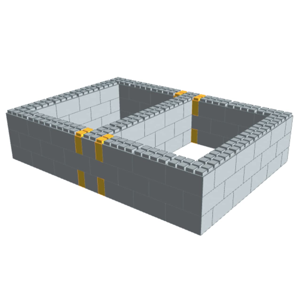 EverBlock Queen Size Modular Bed Frame Kit - 5' x 7' x 1'7