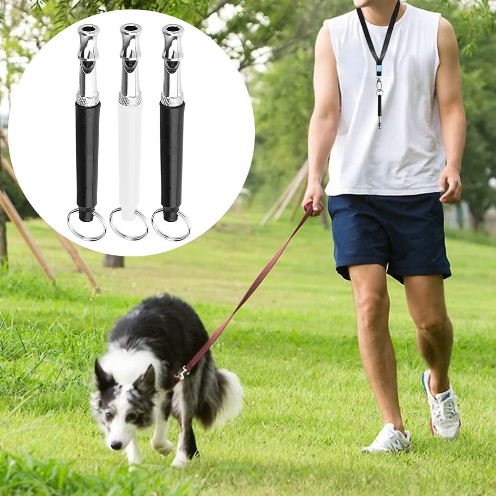 Maxin 3 Pack Professional Dog Training Whistles - Stop Barking & Recall Training with Lanyard - Ideal for Small Medium Large Dogs - Perfect for Outdoor Hiking, Park Walks & Obedience Classes