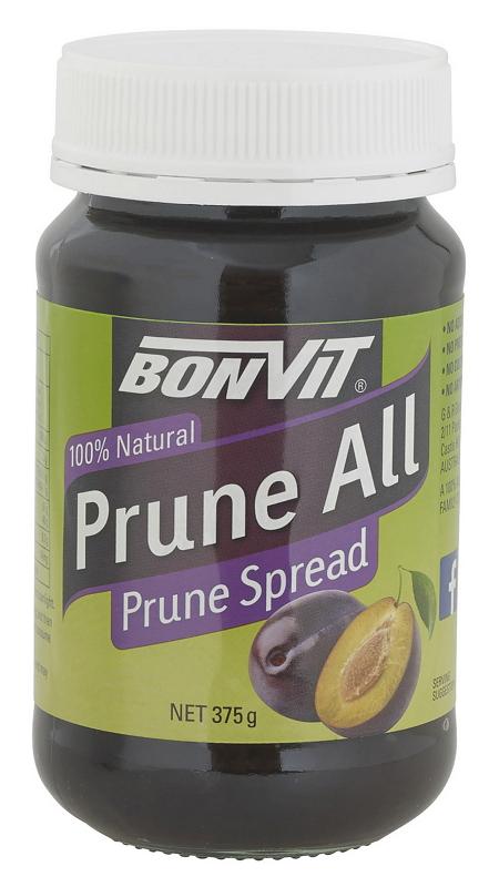 Bonvit Prune Spread - 100% Natural Fruit Jam, No Added Sugar, Vegan & Gluten-Free - Perfect for Toast, Yogurt & Healthy Snacks