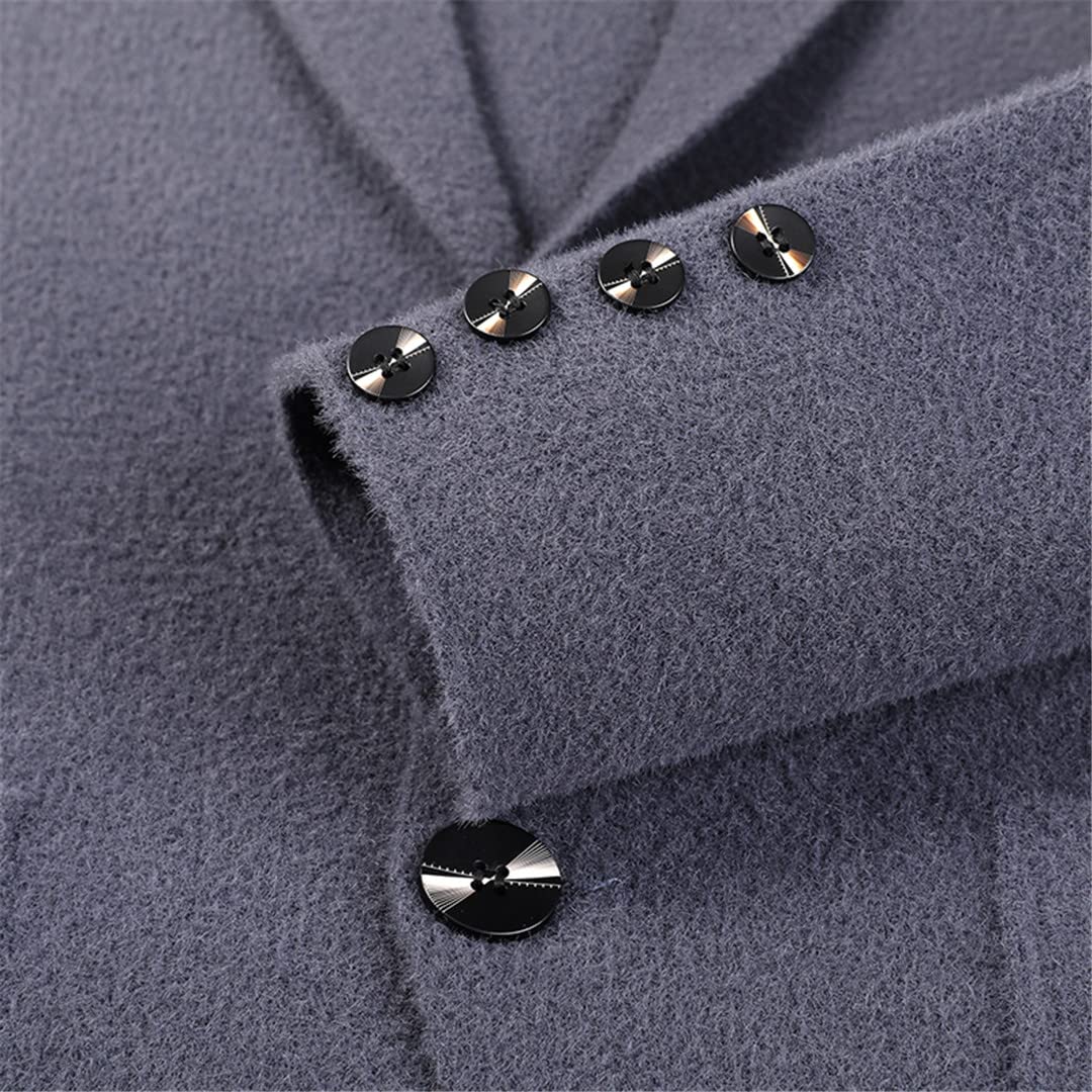 Men's Slim Fit Knit Blazer Cardigan Sweater - Autumn Winter Casual Coat Jacket for Office, Business, and Smart Casual Outfits