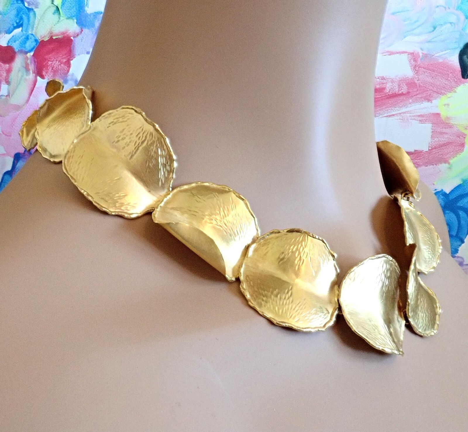 Authentic Tiffany & Co Angela Cummings 18k Yellow Gold Rose Petal Necklace Vintage 1979 - Elegant Jewelry Gift for Women, Perfect for Weddings, Anniversaries & Special Occasions